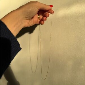 14k Gold Necklace with heart clasp